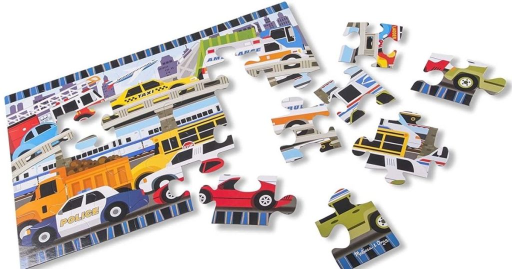 Melissa & Doug Traffic Jam Floor Puzzle