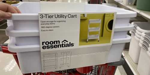 Room Essentials 3-Tier Rolling Utility Cart Only $11 on Target.online (Regularly $16)