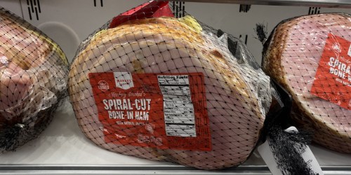 50% Off Market Pantry Spiral-Sliced Hams at Target | Just Use Your Phone