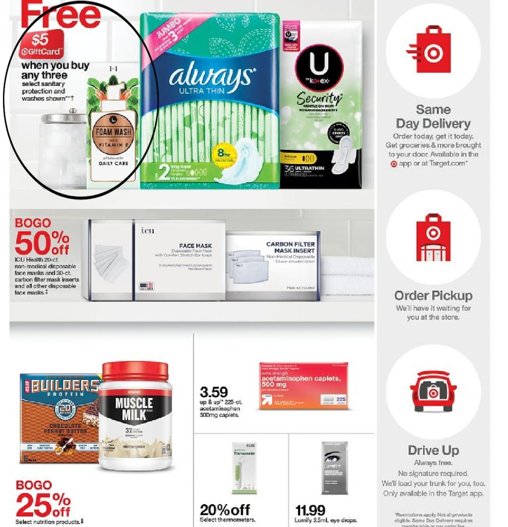 target deals page eight