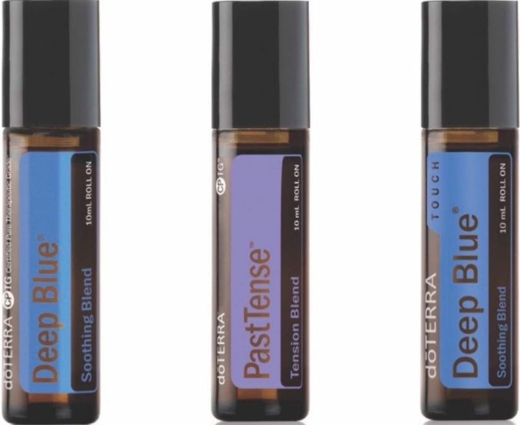 doterra Deep Blue and PastTense Essential Oils