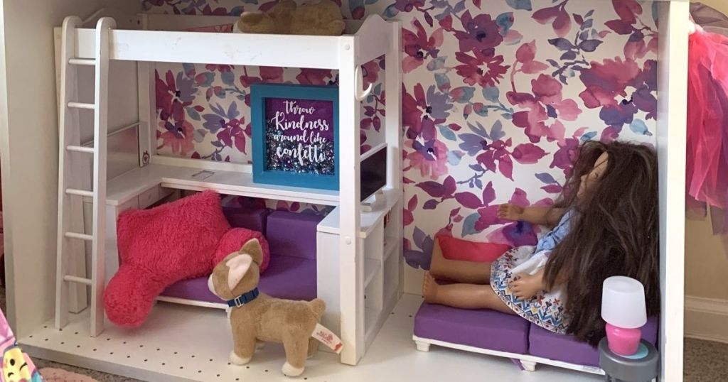 barbie house with accessories and doll