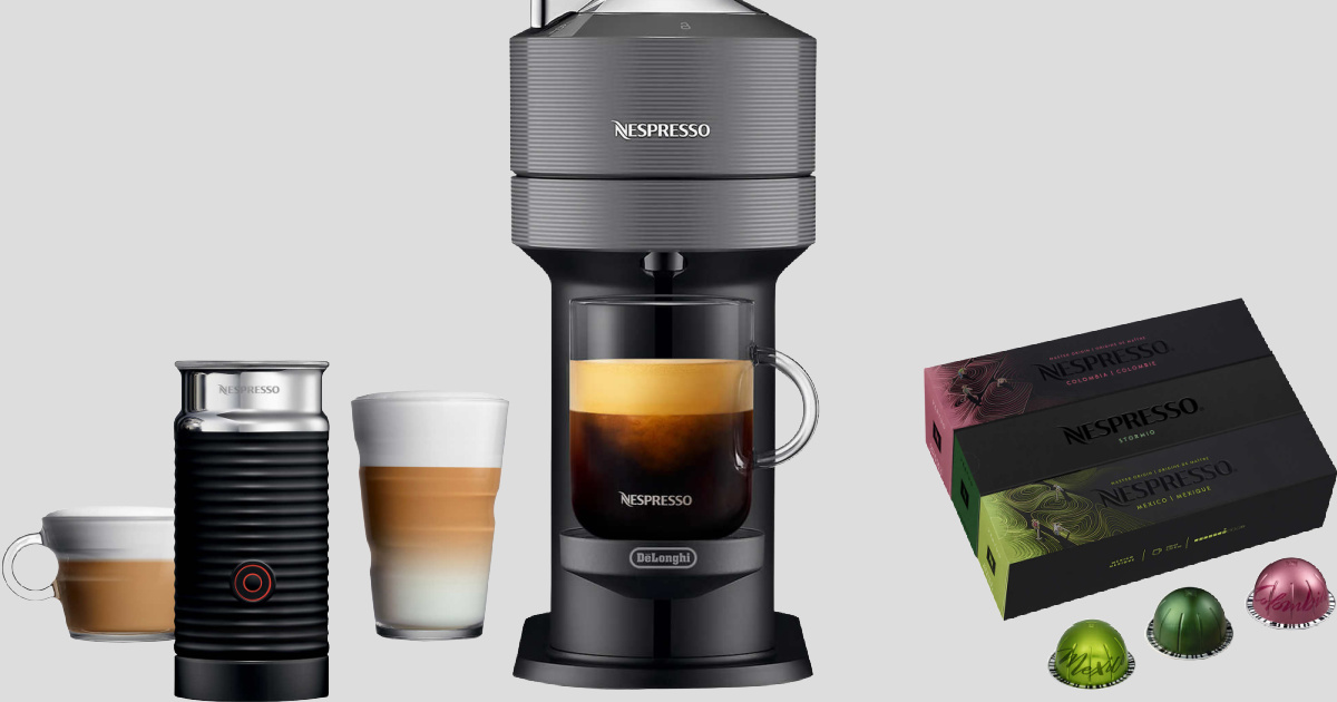 Nespresso maker and accessories