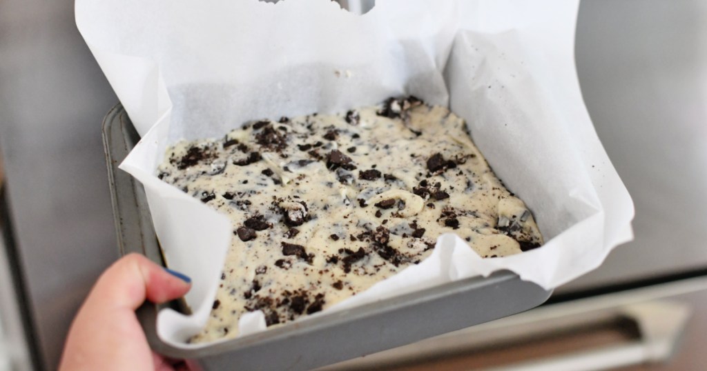 pan of oreo easy fudge recipe