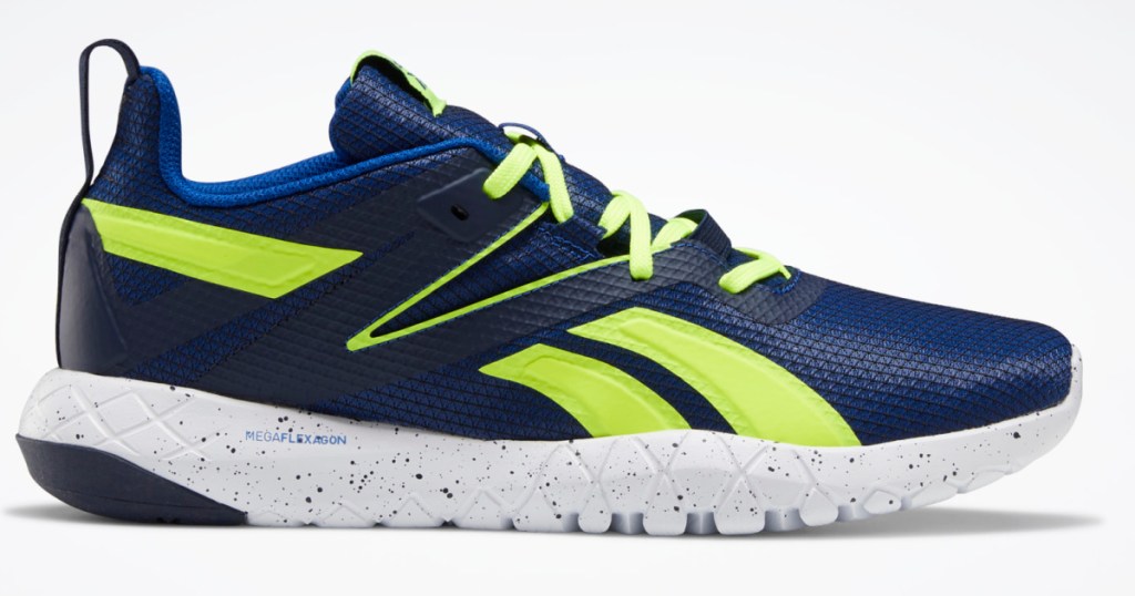 reebok mens shoe green and navy