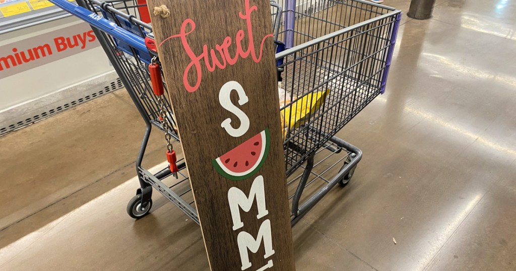 sweet summer time aldi sign