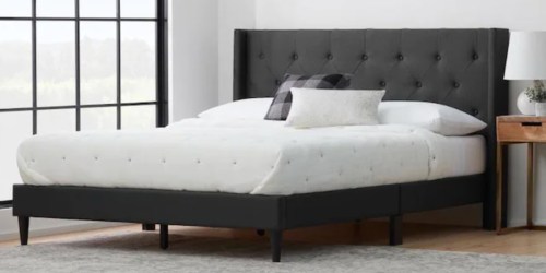 Wingback Upholstered Bed Frames from $85 Shipped on Lowes.online (Regularly $171+) | TODAY ONLY