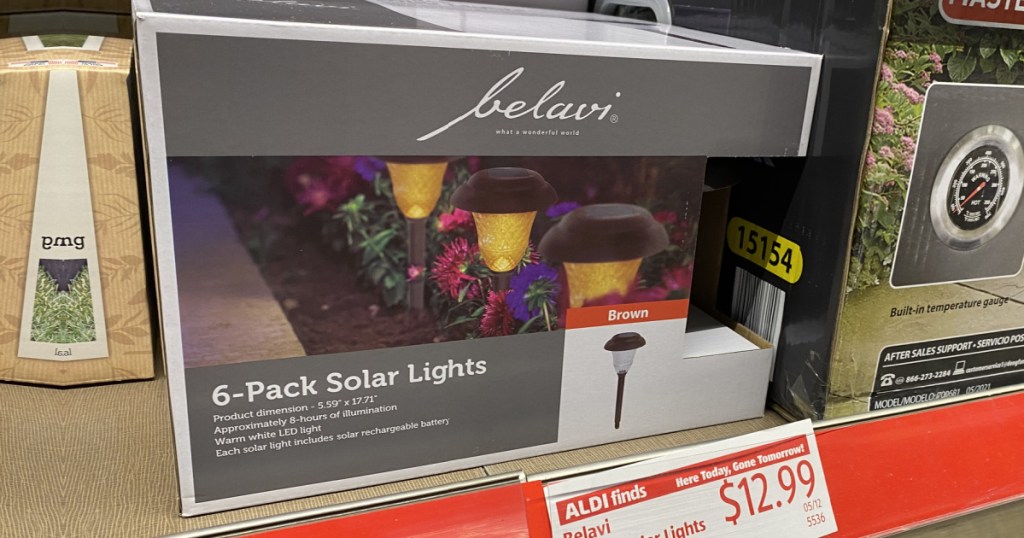 belavi solar lights at aldi 