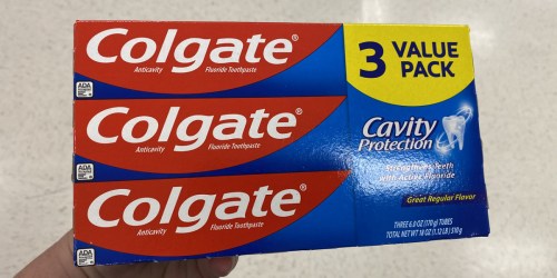 Colgate Toothpaste 3-Pack Just 96¢ After Cash Back at Walmart (Only 32¢ Each)