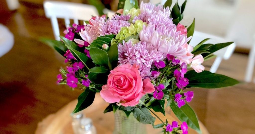 fresh Costco Flowers in vase