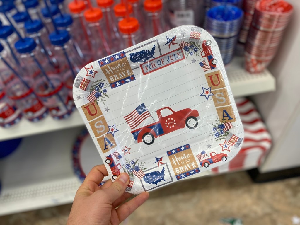 Dollar Tree Patriotic Plates