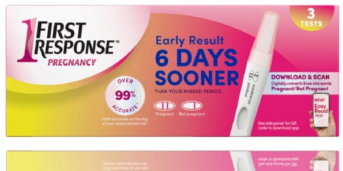 First Response Early Result Pregnancy Test 3-Pack Only $9 on Walmart.online