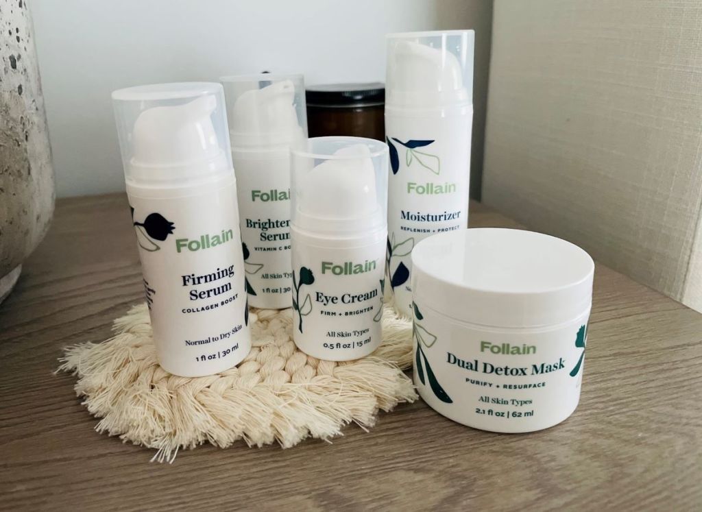 group of Follain skincare