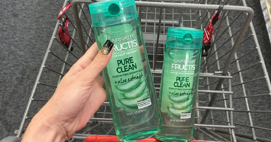 Garnier Pure Clean Haircare in shopping cart