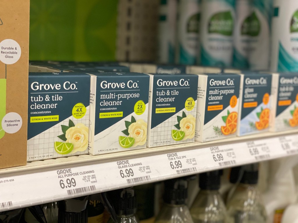 Grove Co Glass Cleaner on store shelf