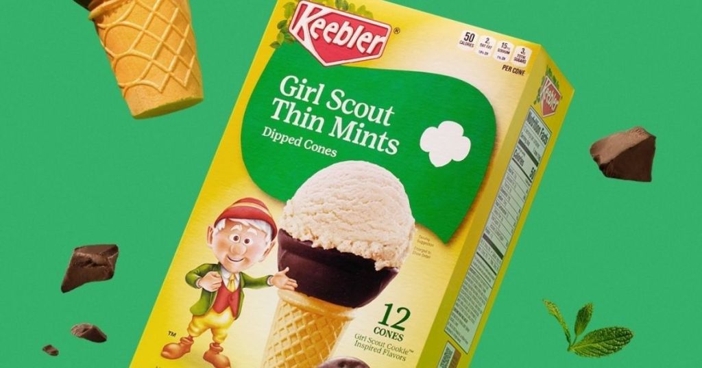 Keebler Thin Mint Dipped Cones