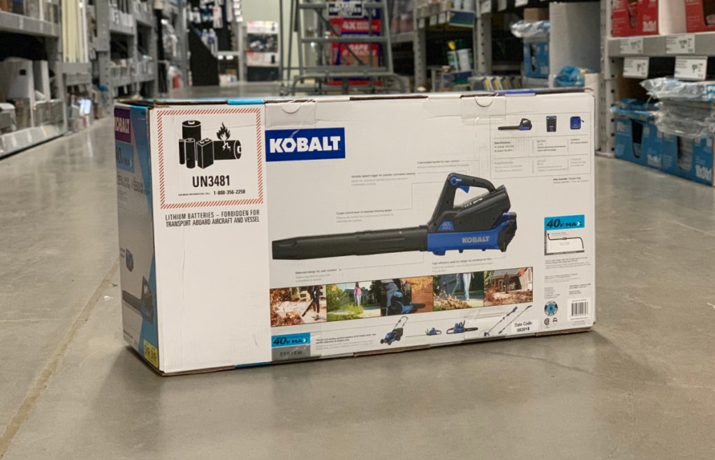 Kobalt Leaf Blower in package