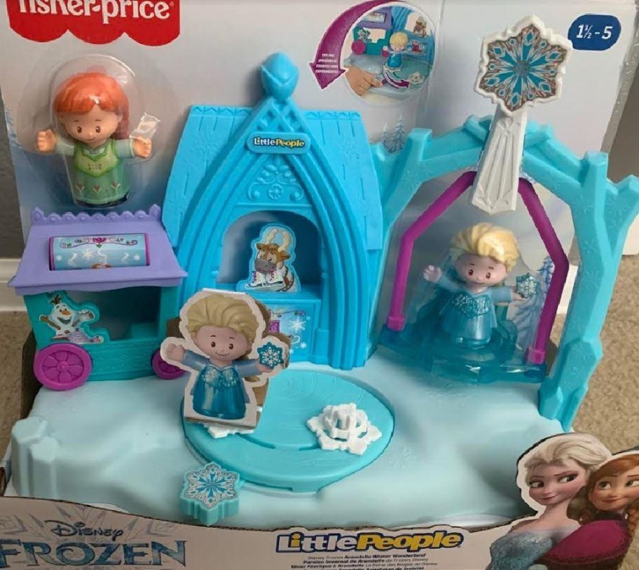 little people disney frozen playset in packaging