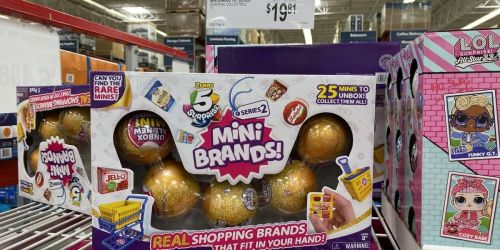 Mini Brands Collectible Surprise Ball 5-Pack Possibly Only $19.81 at Sam’s Club | Contains 25 Miniatures