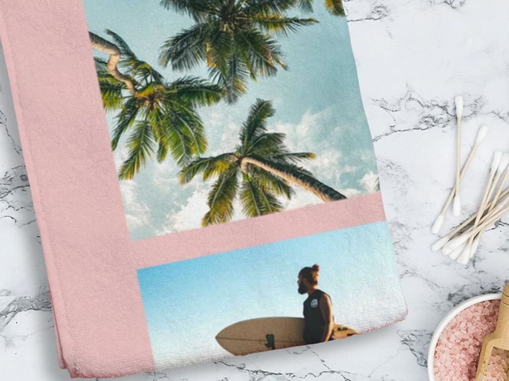 beach photo towel