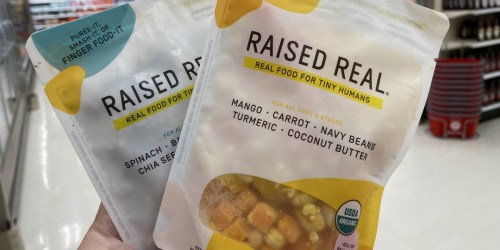 50% Off Raised Real Baby Foods on Target.online | Unprocessed, Organic, & Non-GMO