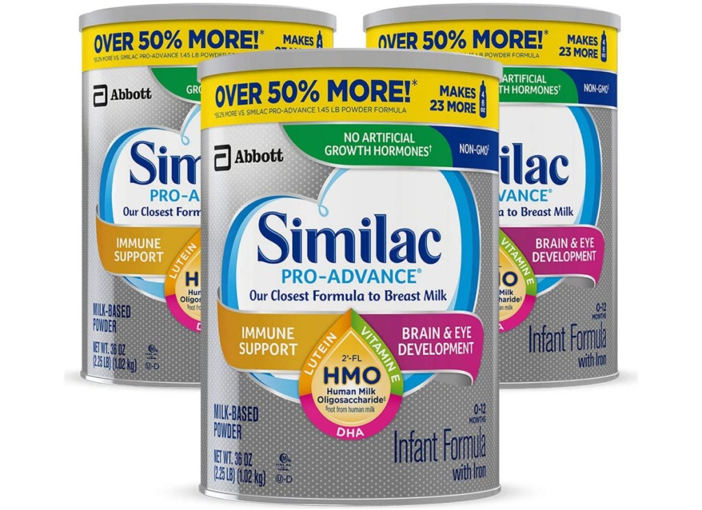 similac pro advanced formula 3 packs