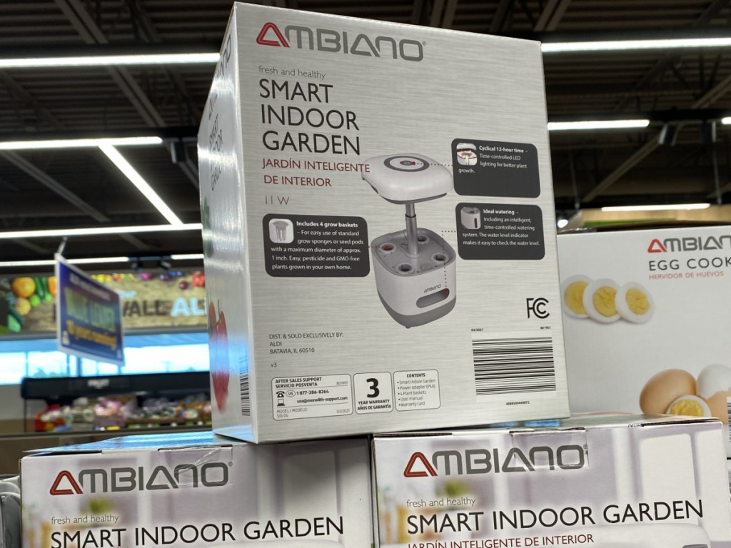 Smart indoor garden on display in store