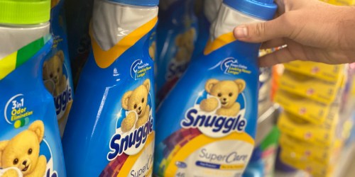 Snuggle SuperCare Fabric Softener 48oz Bottle Only 27¢ After Cash Back at Walmart