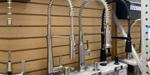 Stainless Steel Pull-Down Kitchen Faucet Only $99 Shipped on Lowe’s.online (Regularly $199)