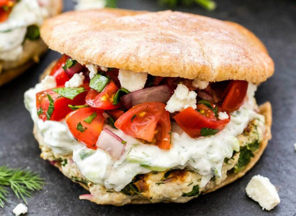 greek turkey burger