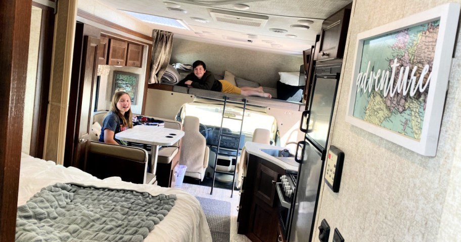 inside of RVShare camper