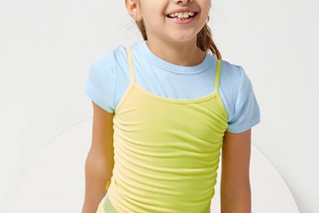 lime green kidpik girls tops