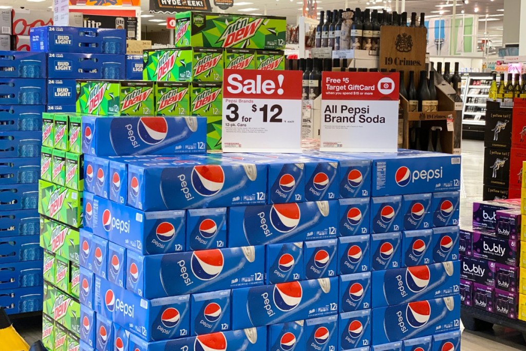 pepsi packs at target in store