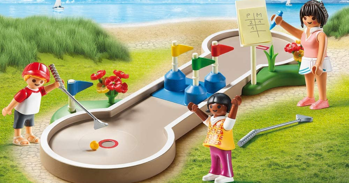 playmobil mini golf playset