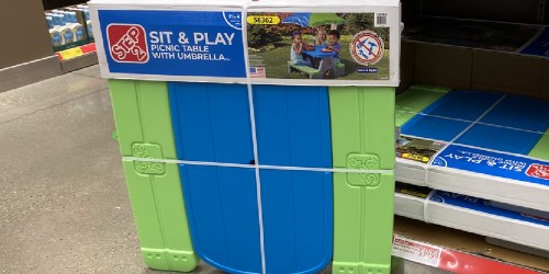 Step2 Picnic Table w/ Umbrella Just $39.99 at ALDI