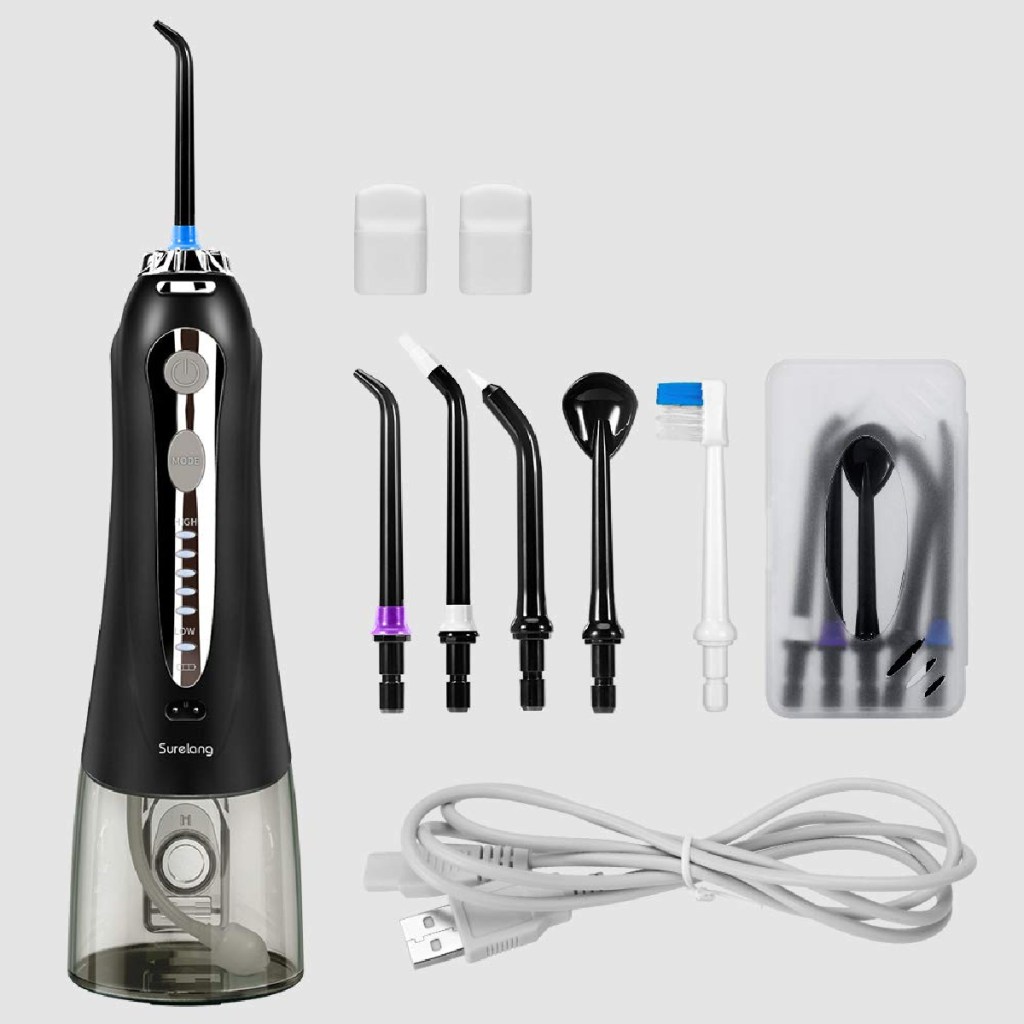 surelang water flosser + accessories