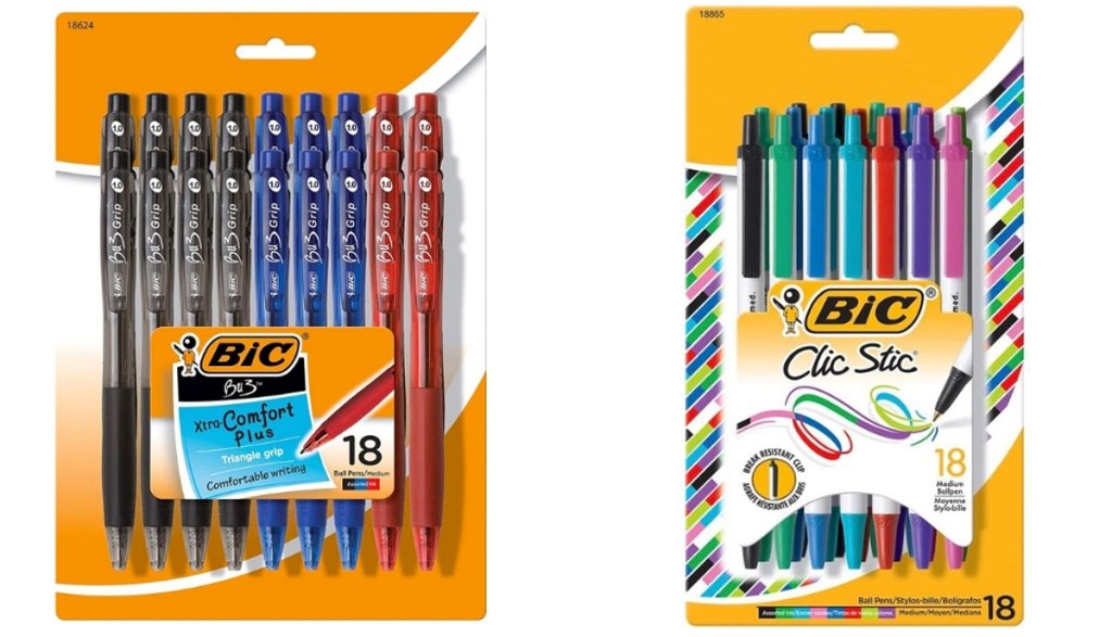 bic pens in packaging 