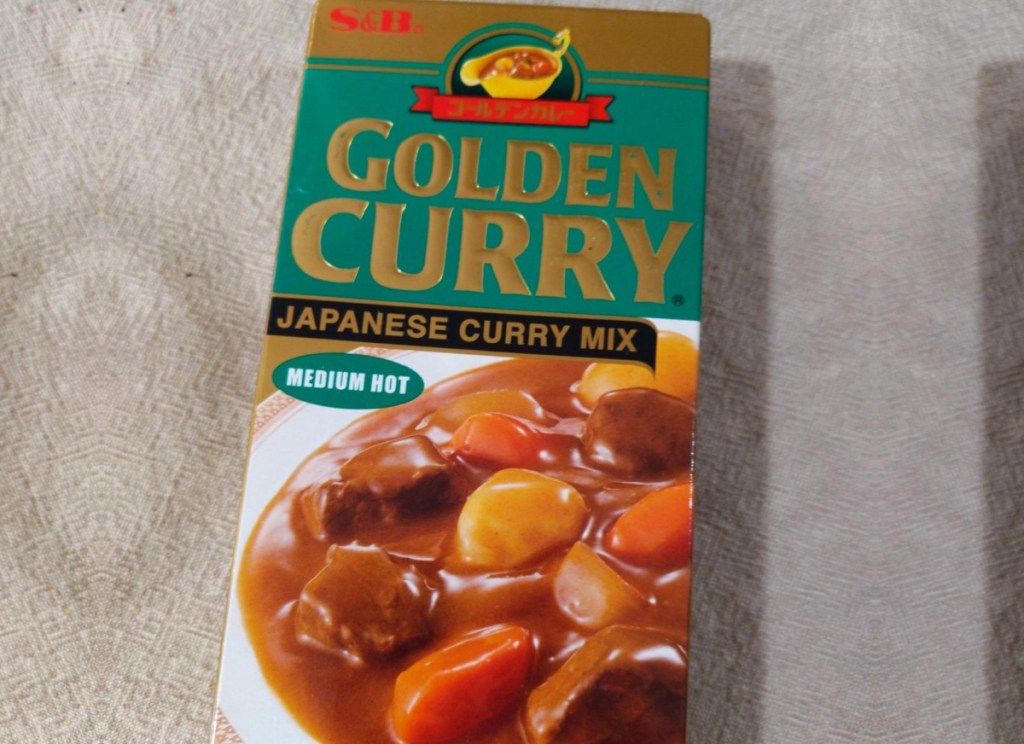 box of curry mix