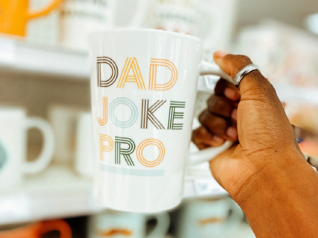 Dad joke pro mug in hand