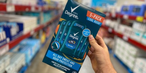 Degree Men Antiperspirant 5-Pack Just $6.98 for Sam’s Club Members (Regularly $10)