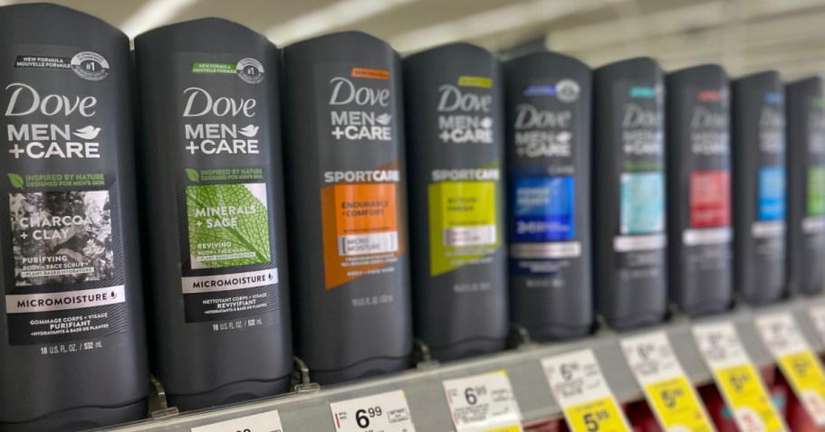 TWO Dove Men+Care Body Washes Only $1.98 at Walgreens (Just 99¢ Each)