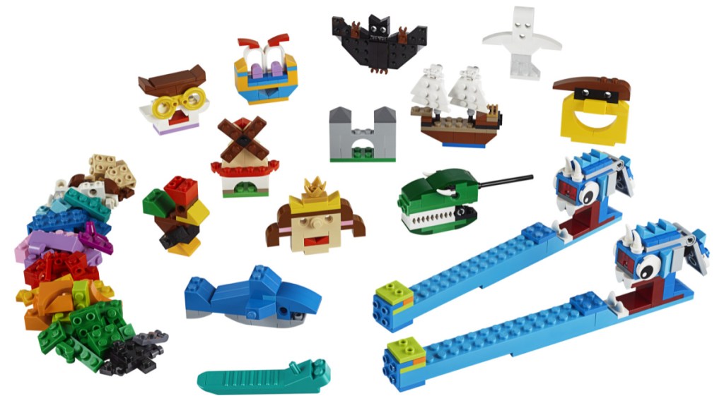 large variety of LEGO creations