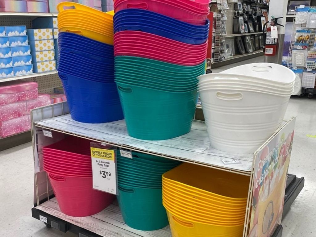 Michaels Plastic Tub Trays