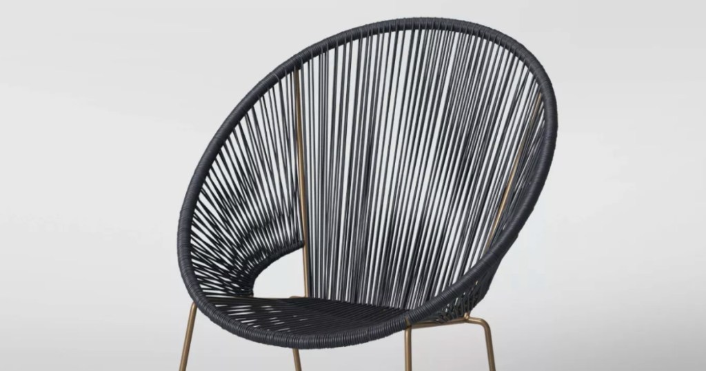 black patio chair 