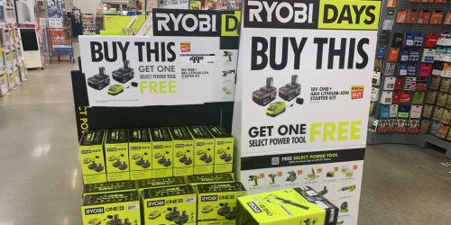 2 Ryobi Batteries, Charger & Choice of Power Tool Just $99 Shipped on HomeDepot.online