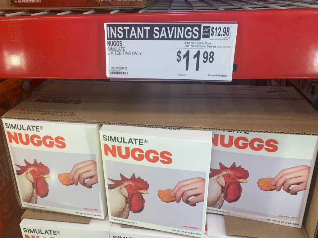 in-store display of Simulate Nuggs