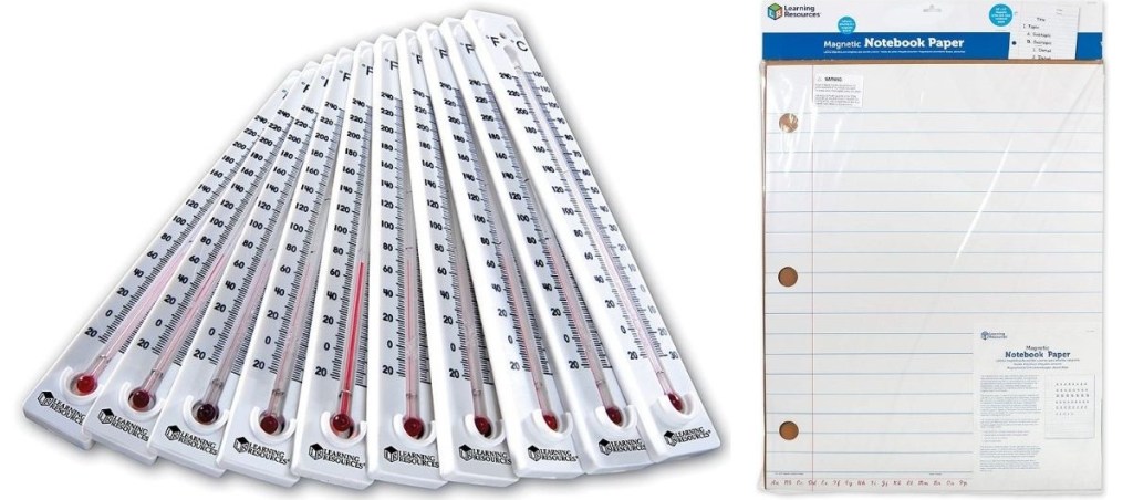 Thermometers and Notebook Paper