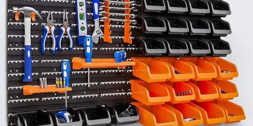 Wall Mounted Storage Rack & Tool Organizer ONLY $29.99 Shipped on Amazon (Great Gift for Dad)