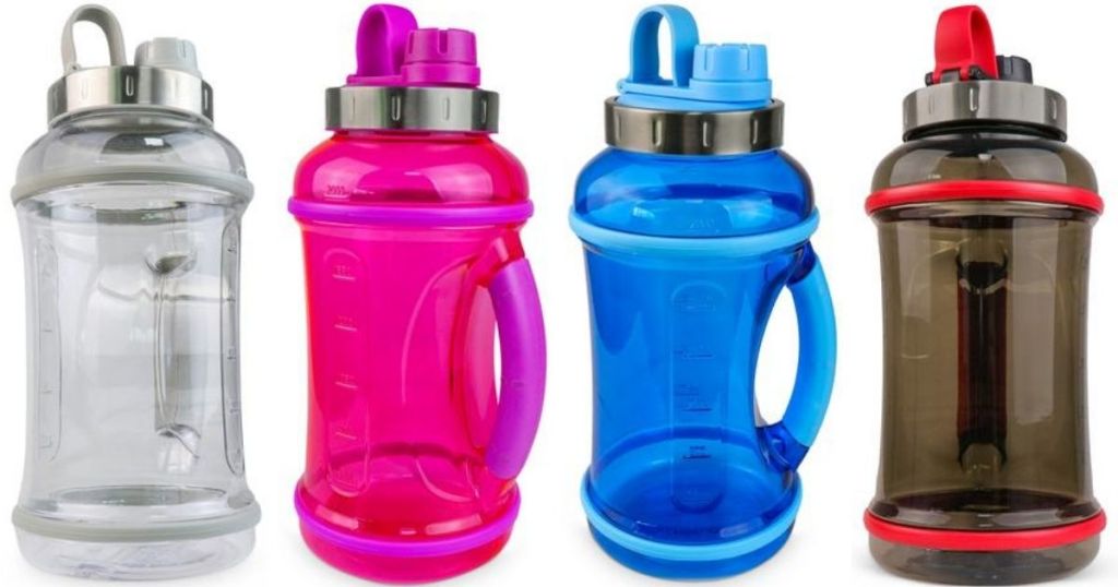 four water bottles