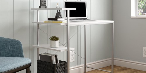 Mainstays Side Storage Desk Only $35 Shipped on Walmart.online (Regularly $64)